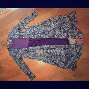 Long duster . LULAROE Maria duster sweater